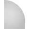 Ekena Millwork Quarter Round Top Left Surface Mount PVC Gable Vent w/ 2"W x 1-1/2"P Brickmould Frame, 22"W x 30"H GVPQL22X3002SN - alternate 2